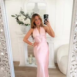 LONGUE ROBE PINK DOS NU