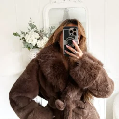 MANTEAU FOURRURE CHOCO LALY