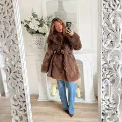 MANTEAU FOURRURE CHOCO LALY