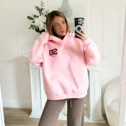 MAXI SWEAT PINK À CAPUCHE SKI ALEXANDRINE