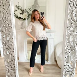 MOM FIT STRETCH BLACK