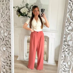 PANTALON FLUIDE TERRACOTA