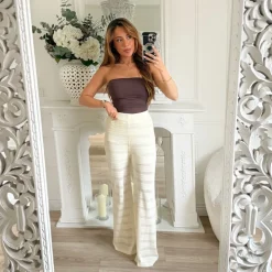 PANTALON MAILLE BEIGE