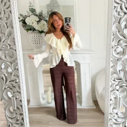 PANTALON MAILLE CHOCO