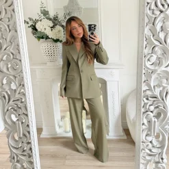 PANTALON TAILLEUR KAKI