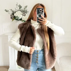 PULL COL ROULE BEIGE