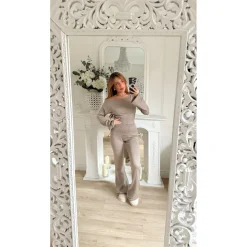 PULL MAILLE TAUPE ESTELLE