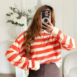 PULL STYLE POLO RAYURES MICHÈLE