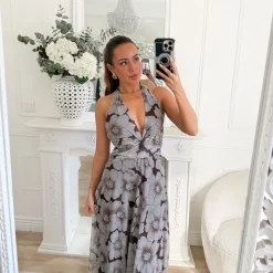 ROBE EN TULLE DOS NU CHOCO MOTIFS