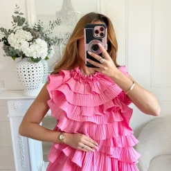 ROBE FROUFROUS PINK DOS NU