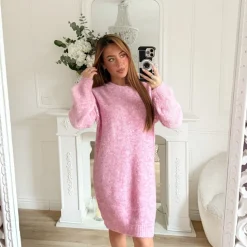 ROBE PINK COUTURES BLANCHES CHARLIE