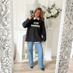SWEAT BLACK RIVE GAUCHE CHRISTINE