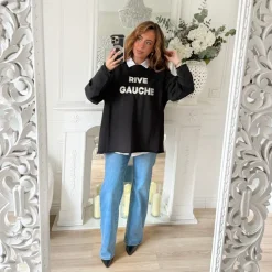SWEAT BLACK RIVE GAUCHE CHRISTINE