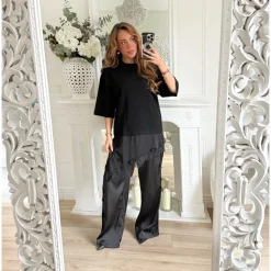 TEE SHIRT BLACK DENTELLE