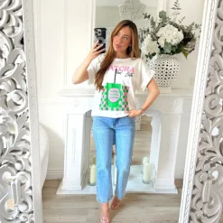 TEE SHIRT BLANC MATCHA