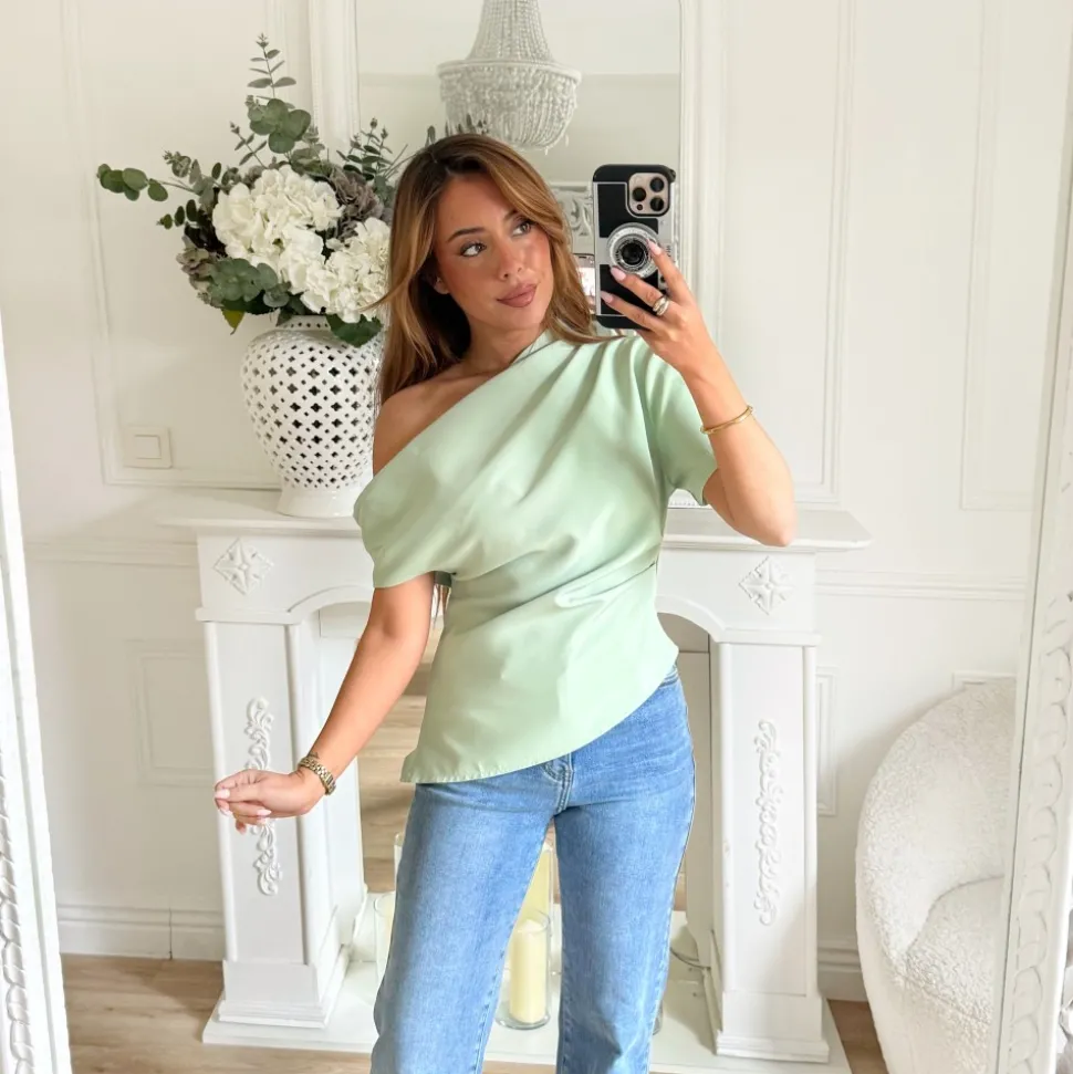 TOP ASYMÉTRIQUE AQUA