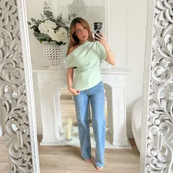 TOP ASYMÉTRIQUE AQUA