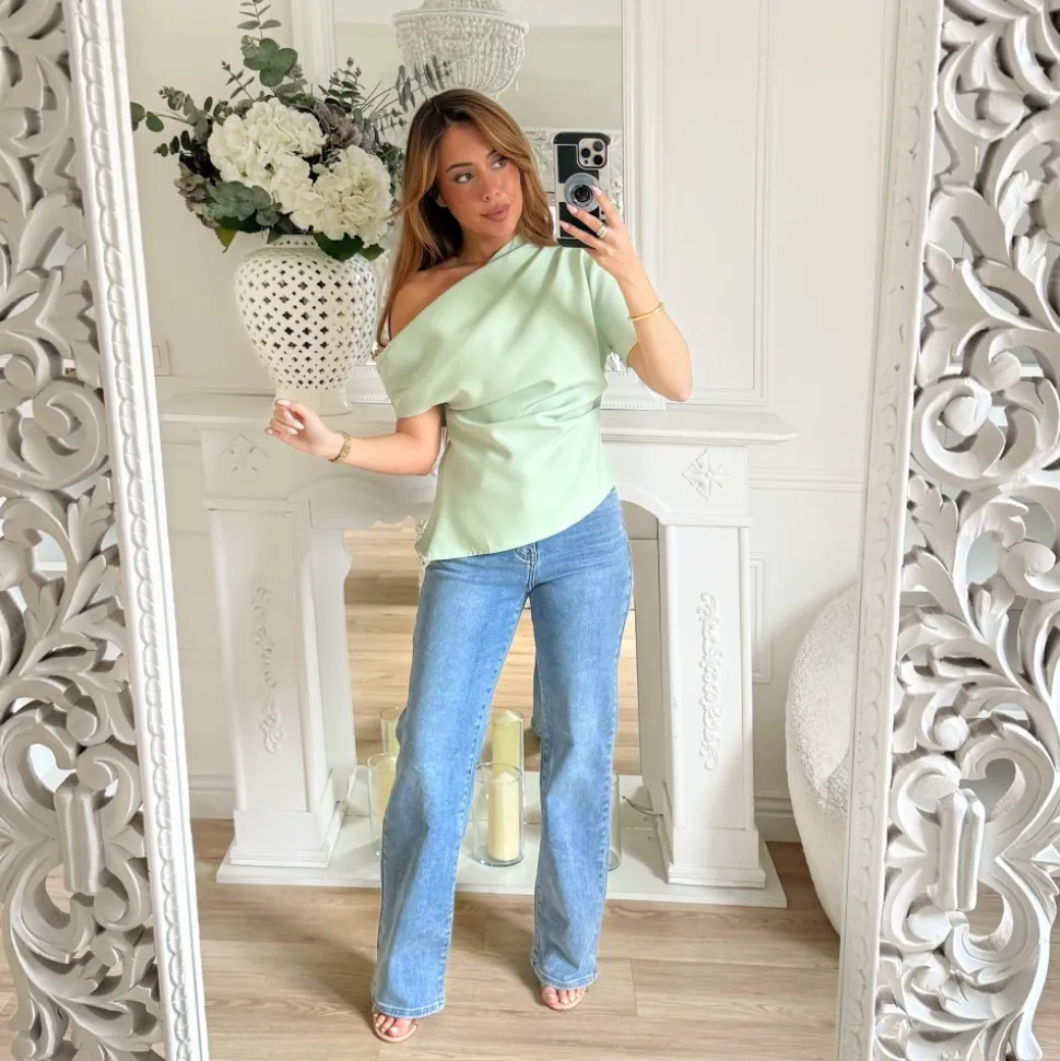 TOP ASYMÉTRIQUE AQUA