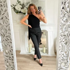 TOP EN MAILLE MONOMANCHE BLACK