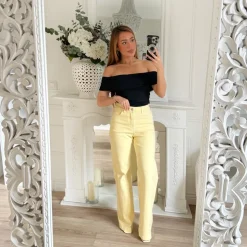 TOP LYCRA BUSTIER BLACK