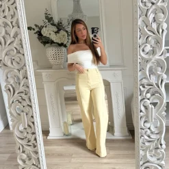 TOP LYCRA BUSTIER BLANC