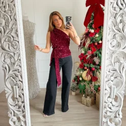 TOP SEQUINS MONOMANCHE VANESSA