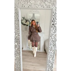 TRENCH COURT CHOCO BOUTONS ELOÏSE