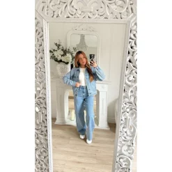 VESTE EN JEAN BLEU MOYEN LAËTITIA