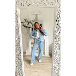 VESTE EN JEAN BLEU MOYEN LAËTITIA