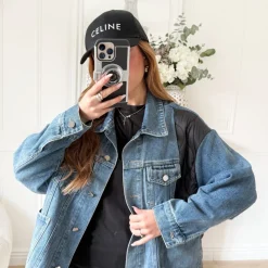 VESTE EN JEAN DOS MATELASSÉ ROMANE