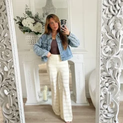 VESTE EN JEAN MOTIFS