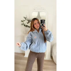 VESTE MOUMOUTE BLEUE ANAËLLE