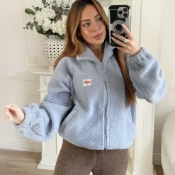 VESTE MOUMOUTE BLEUE ANAËLLE