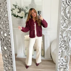 VESTE MOUMOUTE BURGUNDY MAYA