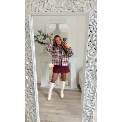 VESTE STYLE BUCHERON BURGUNDY JULIETTE